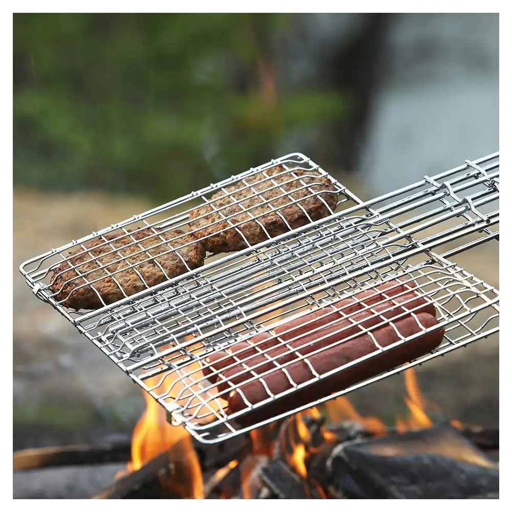 Coghlans 33cm Deluxe Broiler Camping/Hiking Barbecue/BBQ Campfire Cooking Grill