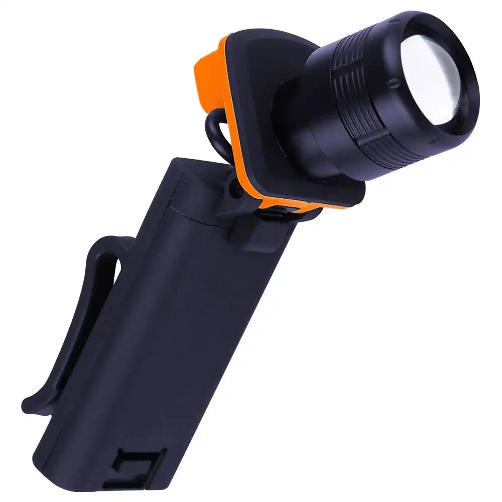 Tomcat 1W XPE COB LED 11cm Clip Light/Flashlight 50 Lumens w/AAA Batteries Black