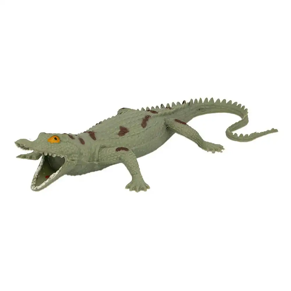 3x Fumfings Animal Stretchy Beanie Crocodile 24cm Prank 3y+ Toy Child/Kids Green