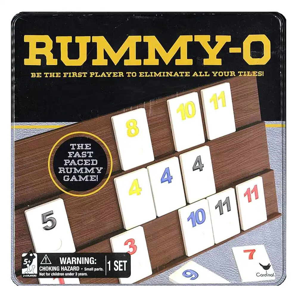 Cardinal Classic Rummy O Board  Family Game w/ Tin Storage Kids/Children 5y+ Toy