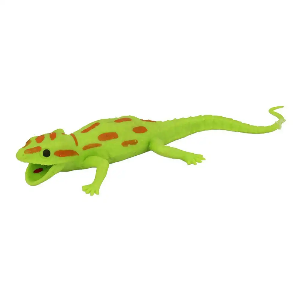3x Fumfings Animal Stretchy Beanie 20cm Gecko Prank Trick 3y+ Child/Kids Green