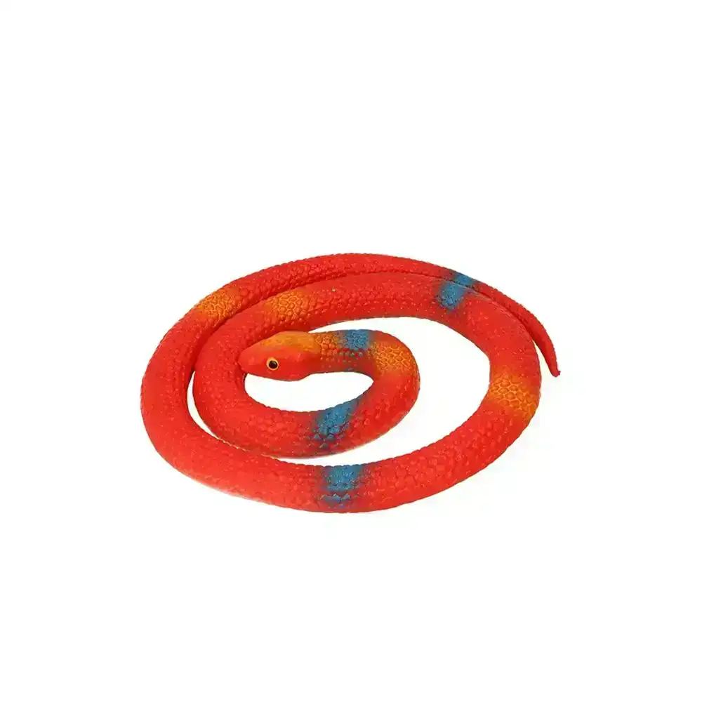 3x Fumfings Animal Stretchy Coiled Snake 13cm Wildlife/Jungle Play 3y+ Toy Kids
