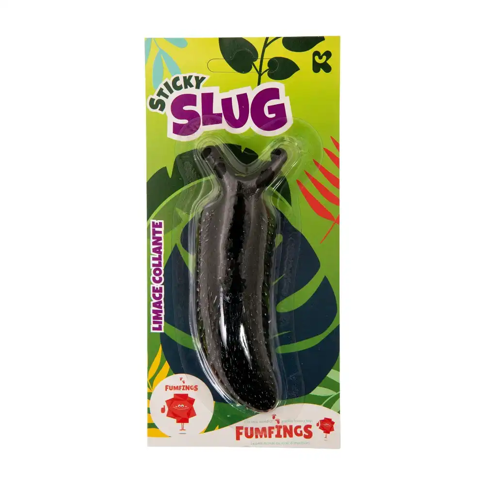3x Fumfings Animal Sticky Slug 19cm Stretch Prank 3y+ Toys Kids/Children Assort