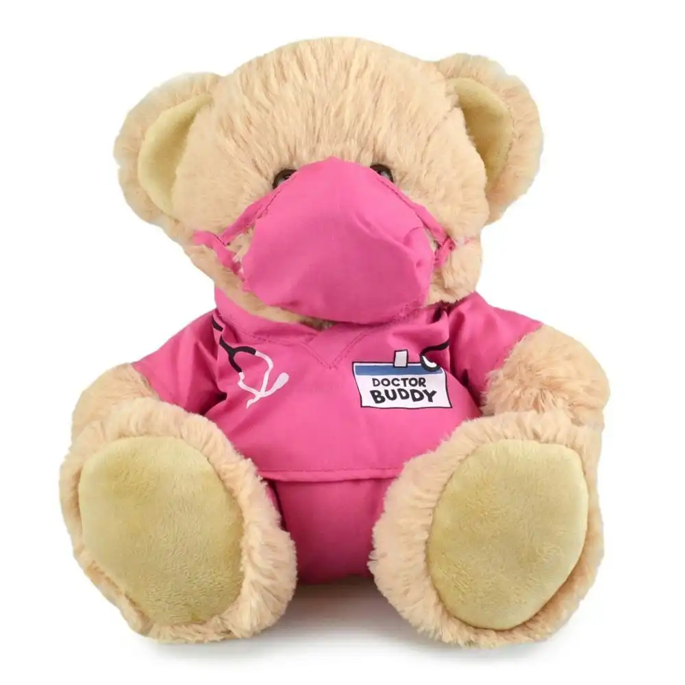 My Buddy Bear Kids/Toddler 23cm Soft Doctor Plush/Stuffed Toys 3y+ Pink/Brown