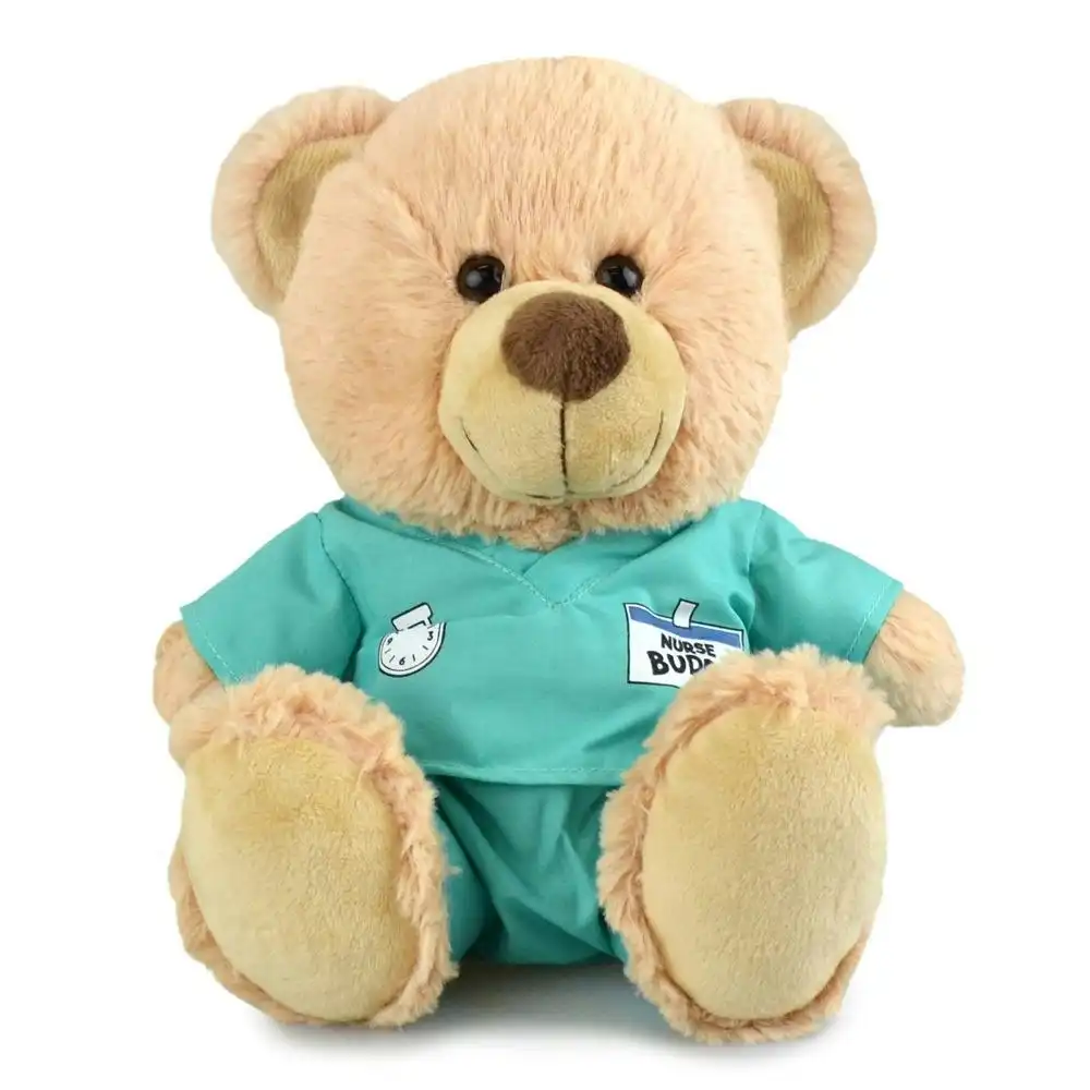 My Buddy Bear Kids/Toddler 23cm Soft Nurse Plush/Stuffed Toys 3y+ Mint/Brown