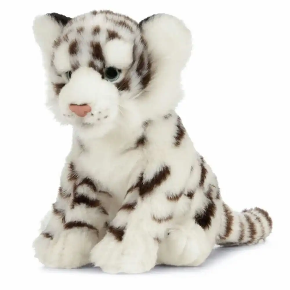 Living Nature White Tiger Cub 25cm Soft Stuffed Animal Toys Infant/Children 0m+