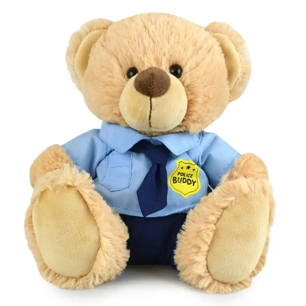My Buddy Bear Kids/Toddler 23cm Soft Police Animal Plush/Stuffed Toys 3y+ Brown