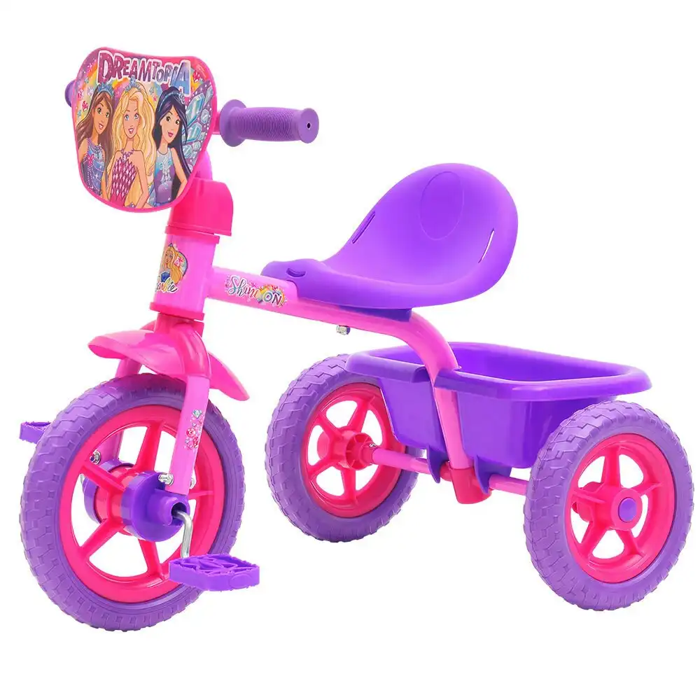 Barbie Pedal Bike Trike Ride On Toy Bucket Kids/Children/Toddler 3y+ Pink
