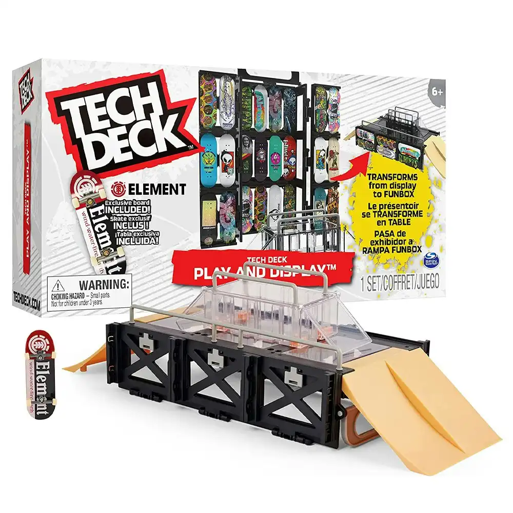 Tech Deck Play & Display Fingerboards/Skatepark SK8 Shop Kids Playing Toy Set 6+