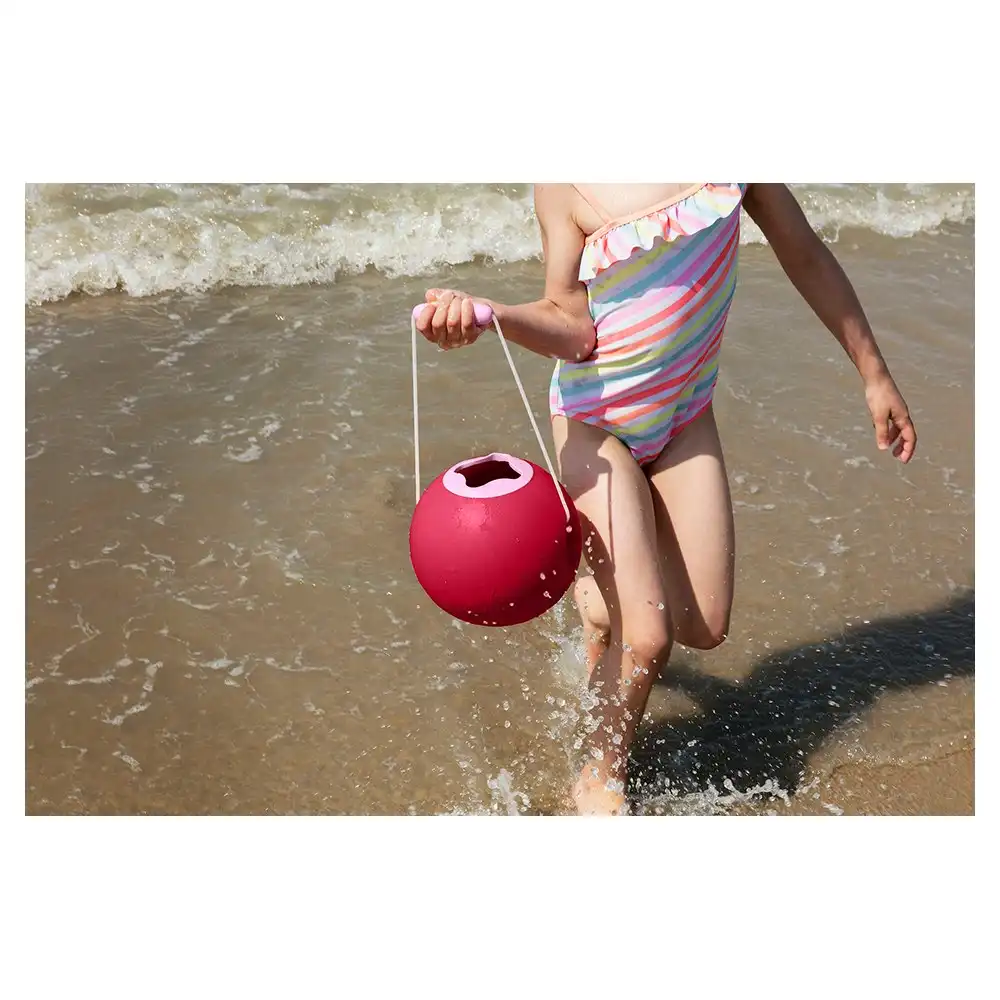 Quut Ballo 20cm Beach/Sand/Bath Toys Water Bucket for Kids Cherry Red/Sweet Pink