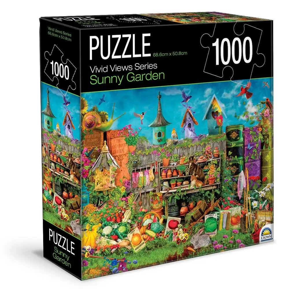 1000pc Crown Vivid Views Series Sunny Garden 68.6x50.8cm Jigsaw Puzzle Toy 15y+