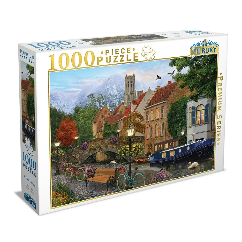 1000pc Tilbury Kids/Family/Teen Canal Living 69x50cm Jigsaw Puzzle Toy/Game 8y+