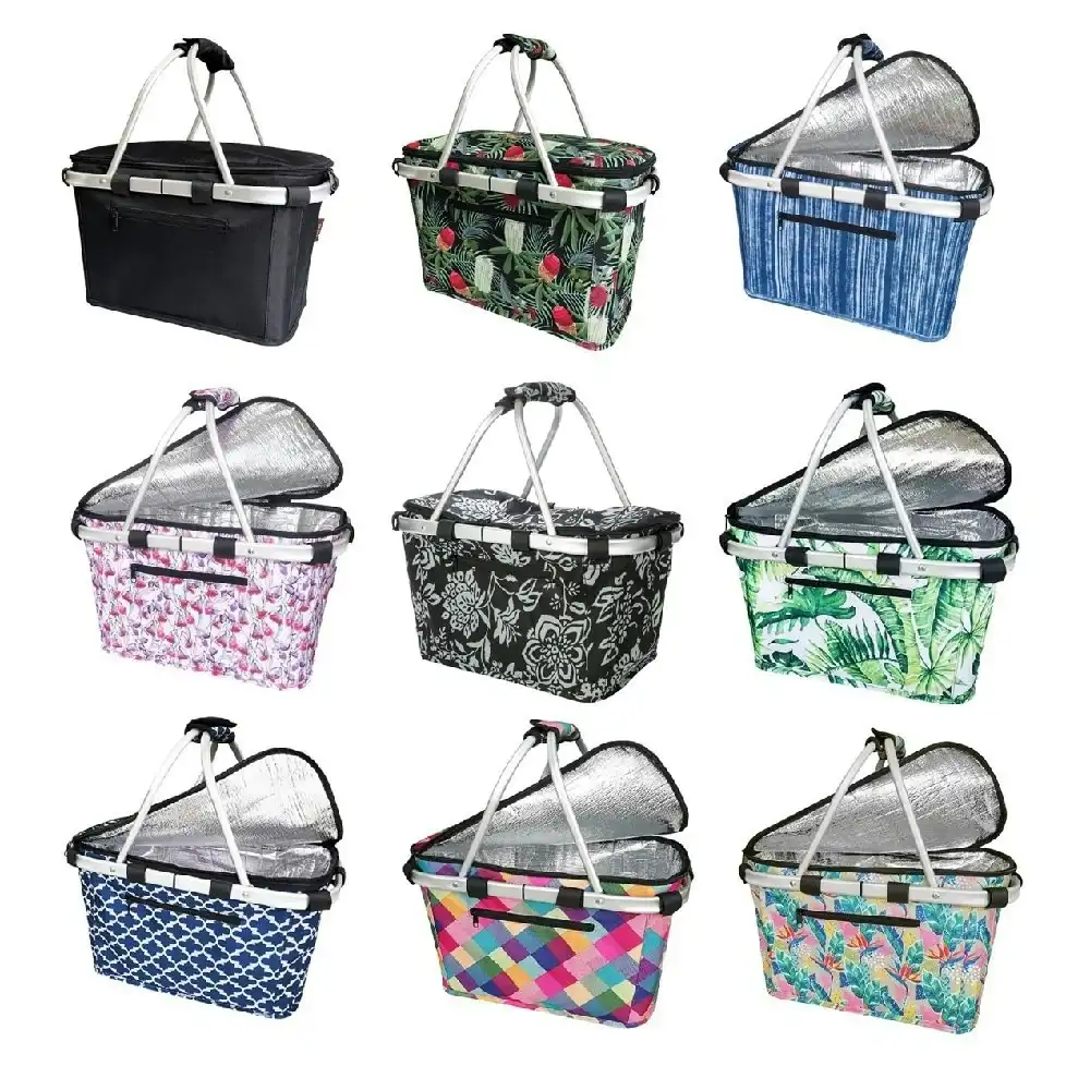 Sachi Insulated Carry Basket With Lid