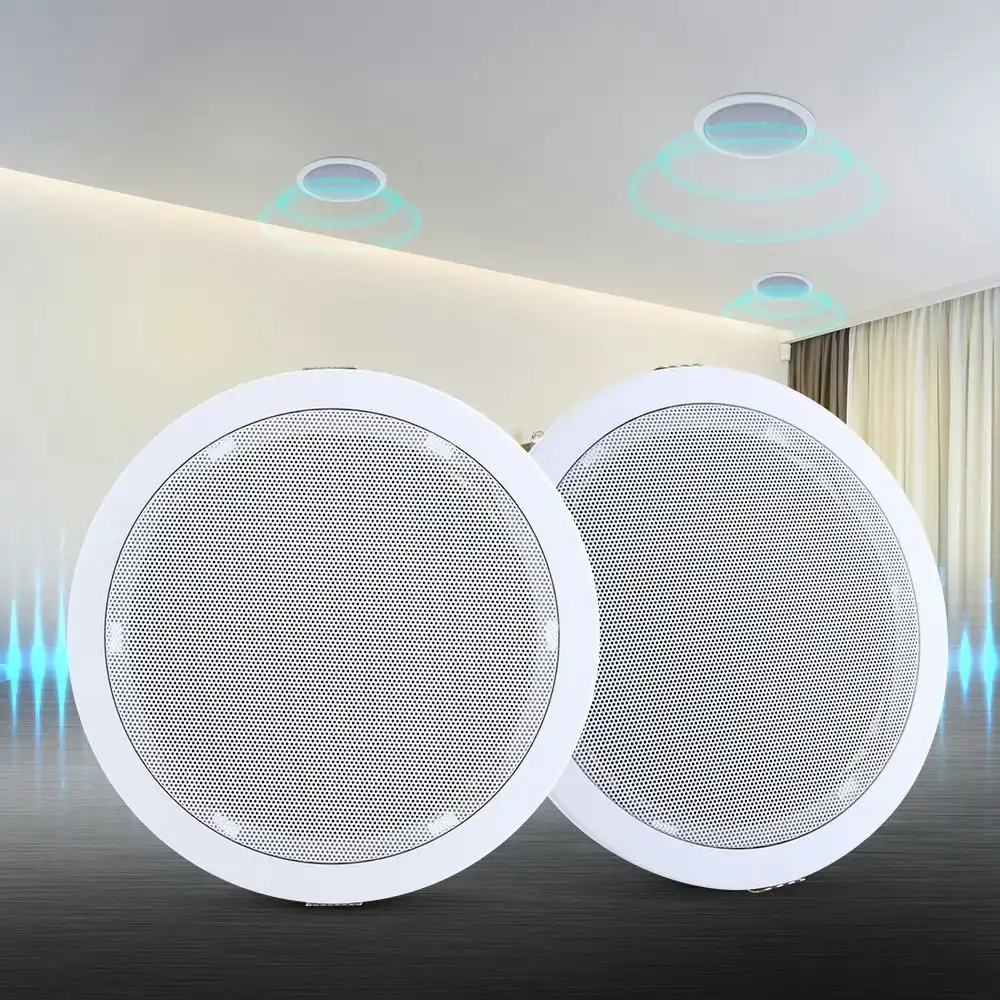 Giantz 6''Ceiling Speakers In Wall Speaker Home Audio Stereos Tweeter 2pcs