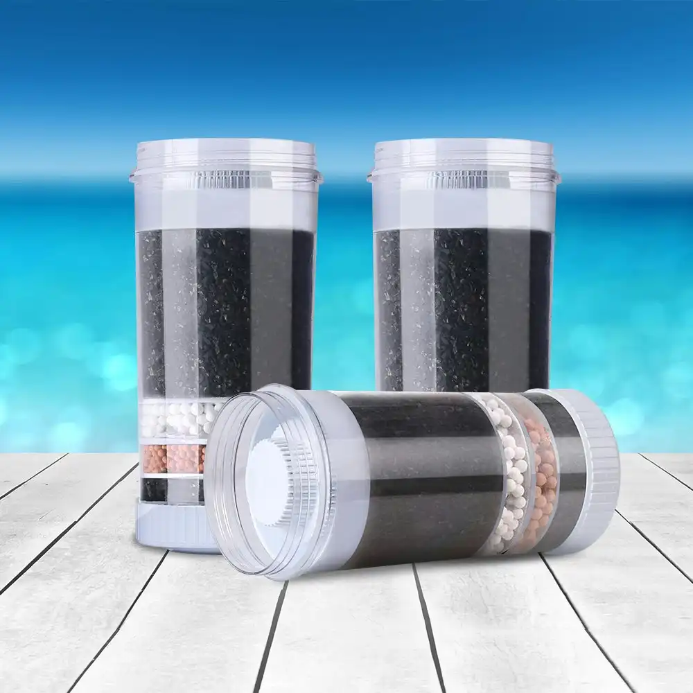 Devanti Water Cooler Filter 6-Stage Filtration Carbon Mineral Cartridge 3 Pack