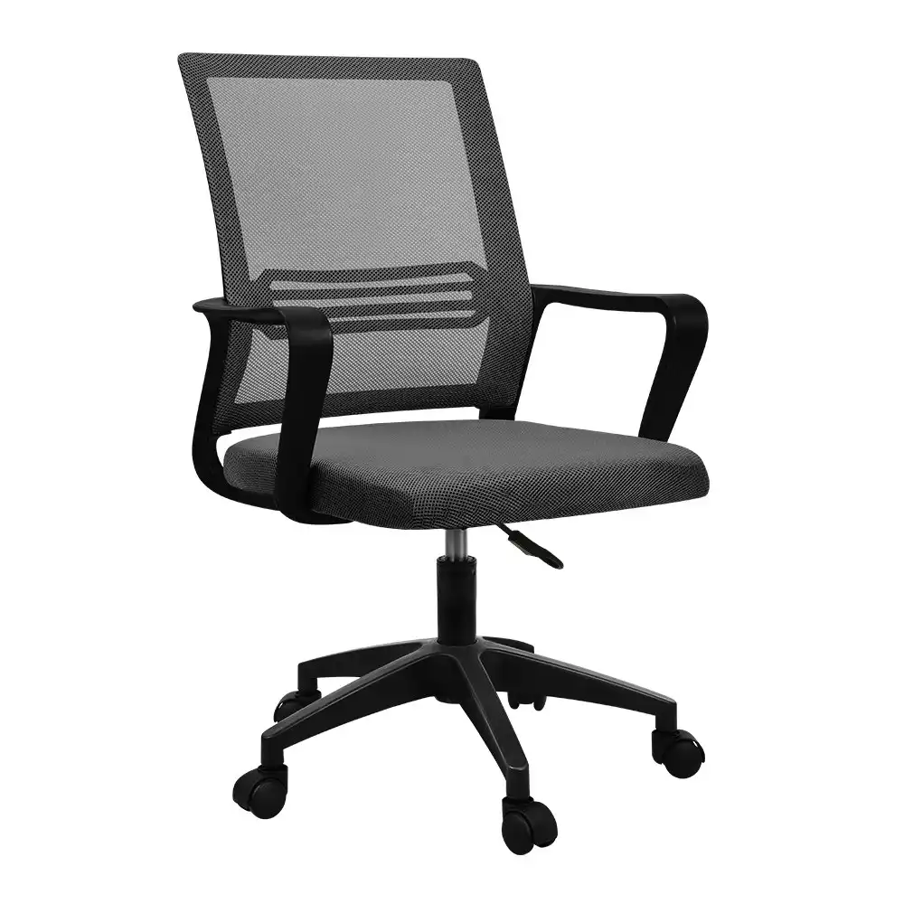 Furb Office Chair Computer Mesh Executive Chairs Study Work Lifting Seat Black Dark Grey