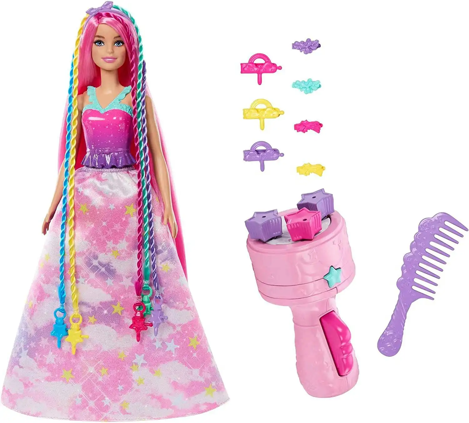 Barbie Doll Fantasy Hair with Braid and Twist Styling