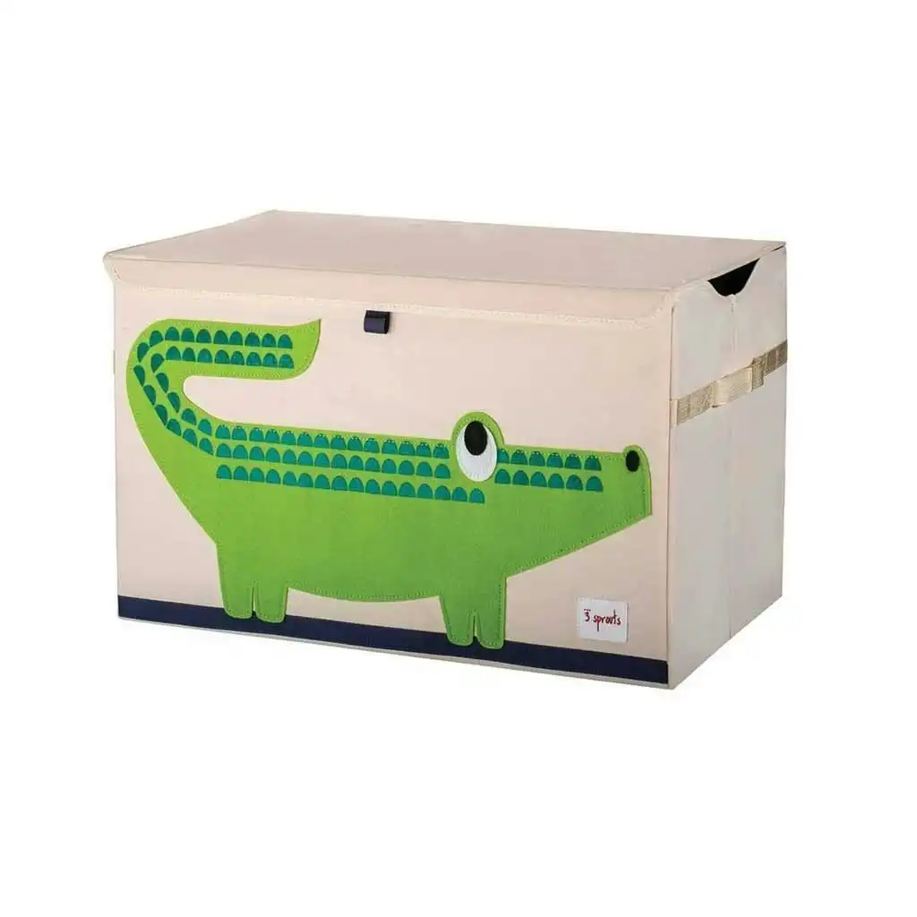 3 Sprouts Toy Chest - Green Crocodile