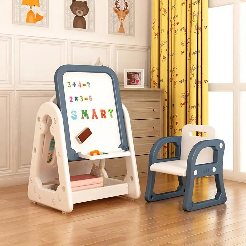 All 4 Kids Nova Magnetic 2 in1 Bookcase and Easel - Blue