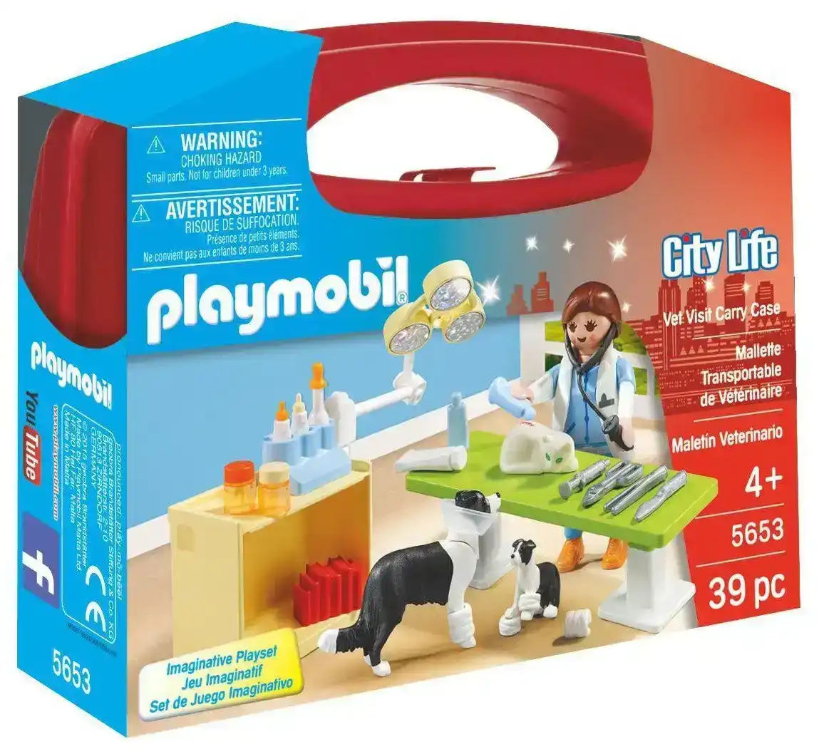 Playmobil Vet Visit Carry Case
