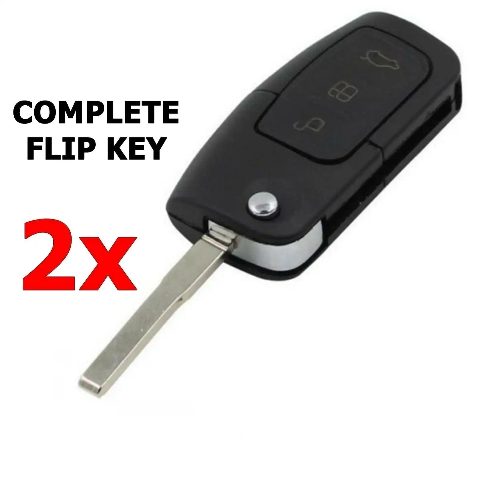 2x FORD Remote Flip Key BF FG Falcon Territory Mondeo FPV Focus Fiesta w/ chip