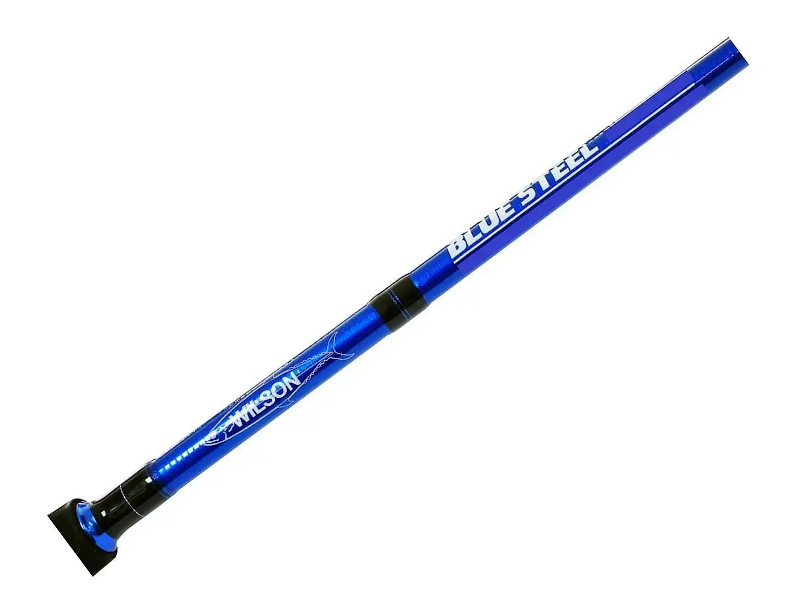 Wilson Blue Steel 2 Piece Fishing Rod - Metallic Blue Spin Rod