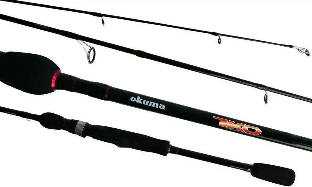 Okuma TKO Graphite Fishing Rod - 2 Pce Spin Rod with Split Grip