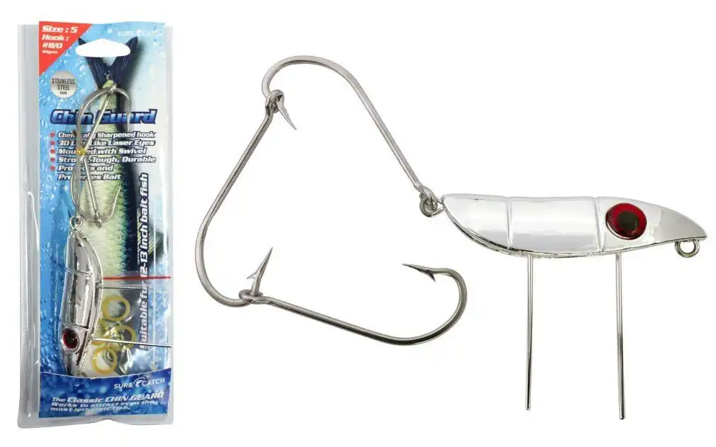 Surecatch 115gm Chin Guard Fishing Trolling Rig with 8/0 Stainless Steel Hooks