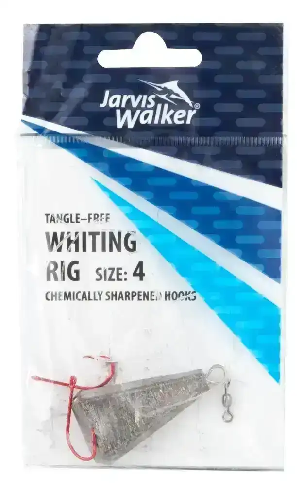 Jarvis Walker Size 4 Tangle Free Whiting Rig With Chemically Sharpened Hooks