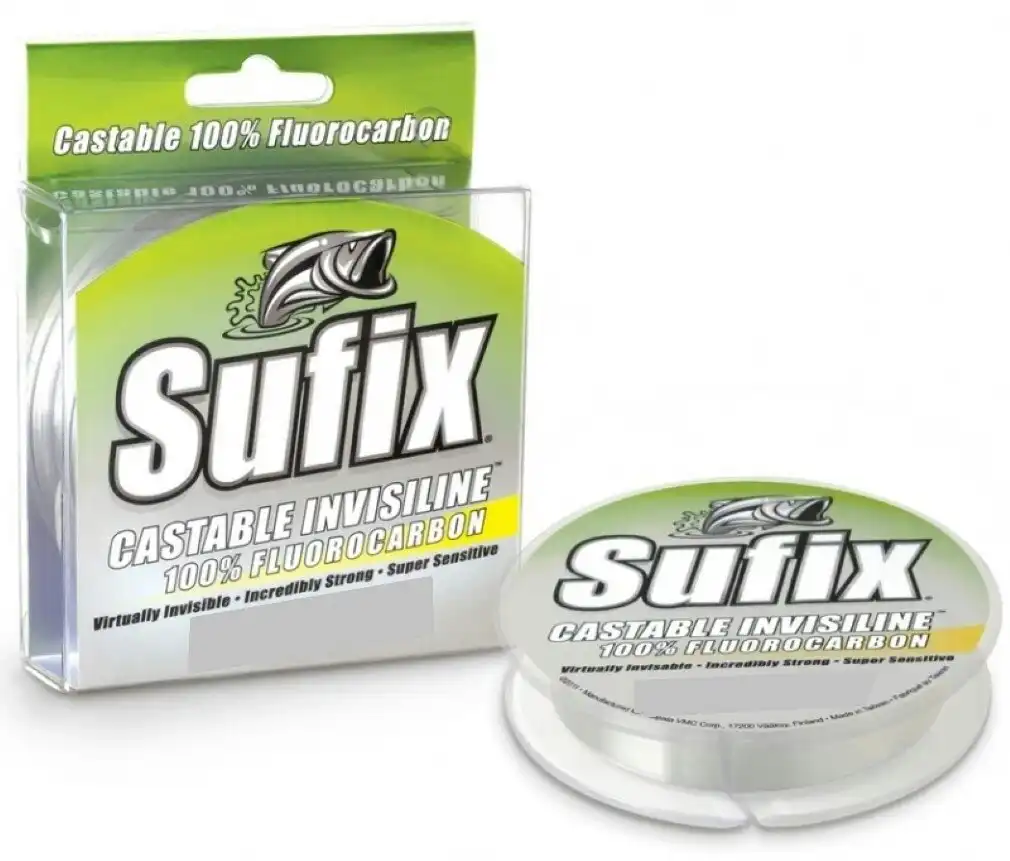 100yd Spool of Sufix Castable Invisiline 100% Fluorocarbon Fishing Line-Leader