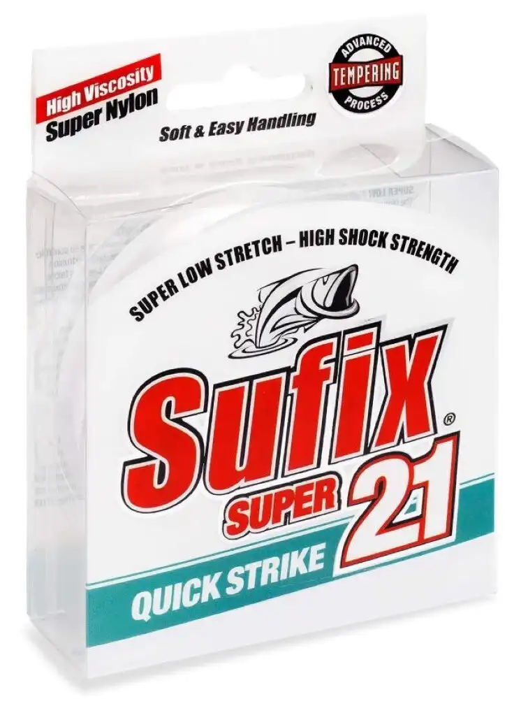 300m Spool of Sufix Super 21 Clear Monofilament Fishing Line