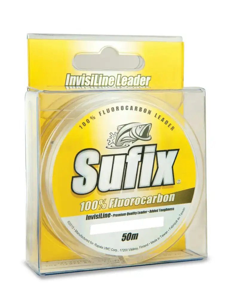 50m Spool of Sufix InvisiLine 100% Fluorocarbon Fishing Leader