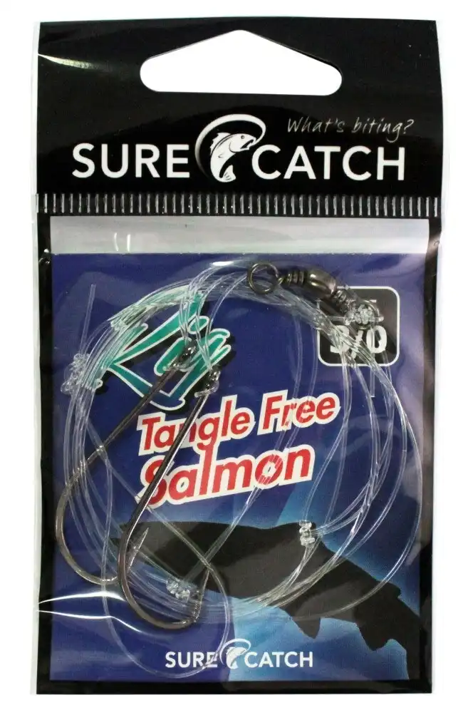 Surecatch Size 3/0 Tangle Free Salmon Rig with Chemically Sharpened Hooks