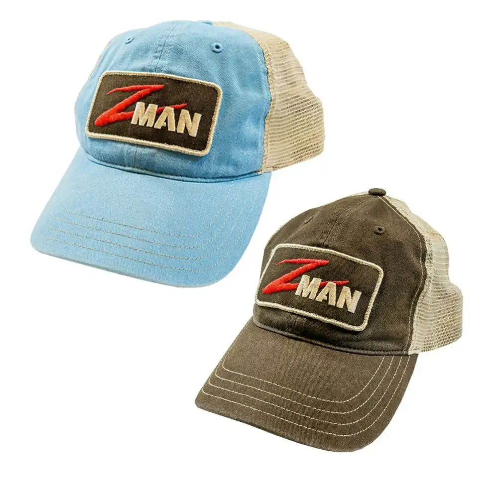 Zman Lures Patch TruckerZ Fishing Cap with Adjustable Strap - Fishing Hat