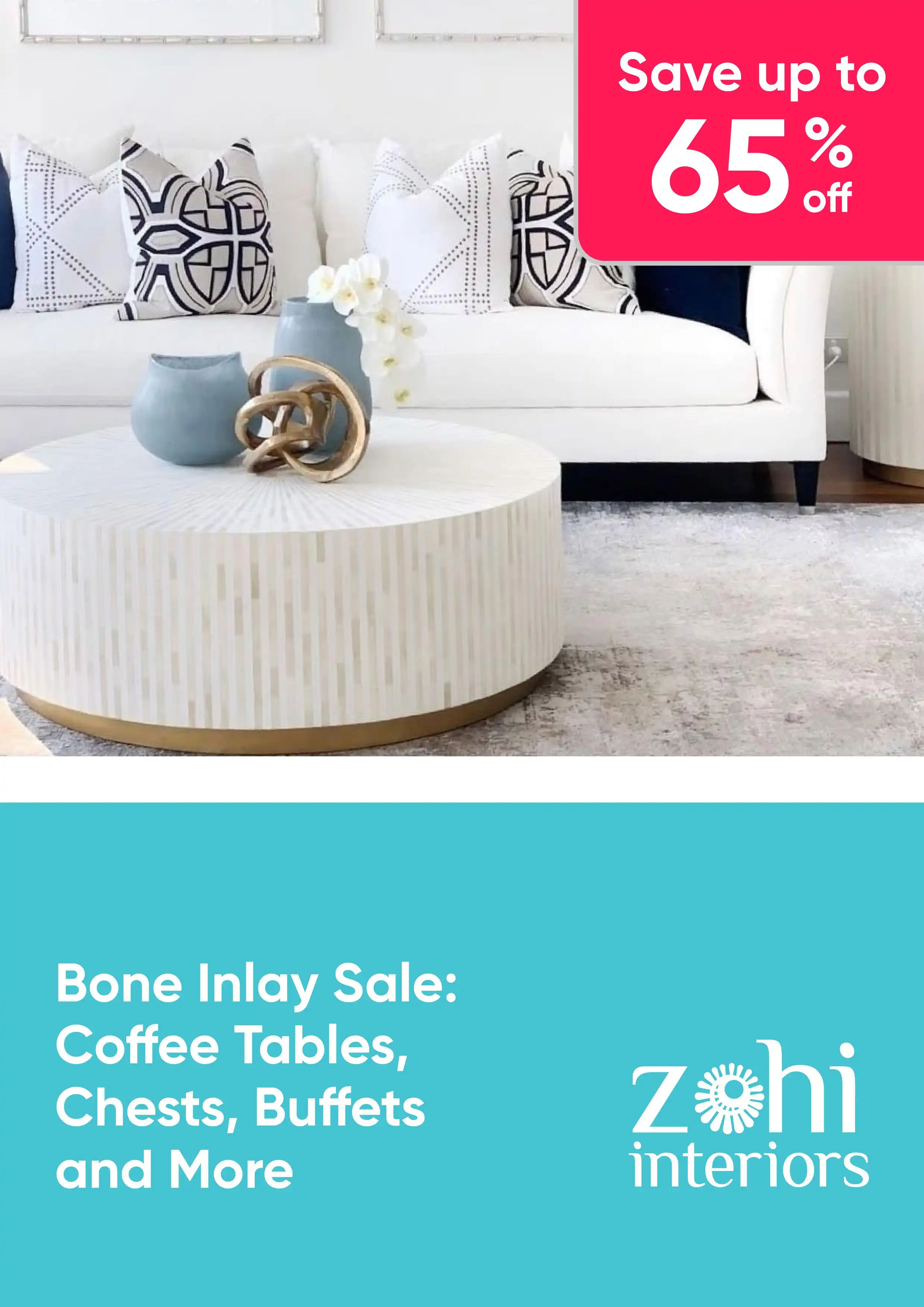 Bone Inlay Sale: Coffee Tables, Chests, Buffets and More – up to 65% off