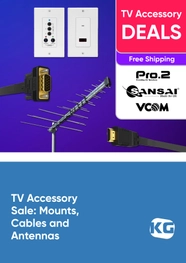 TV Accessory Sale - Mounts, Cables and Antennas - Pro2, Sansai, V-Com