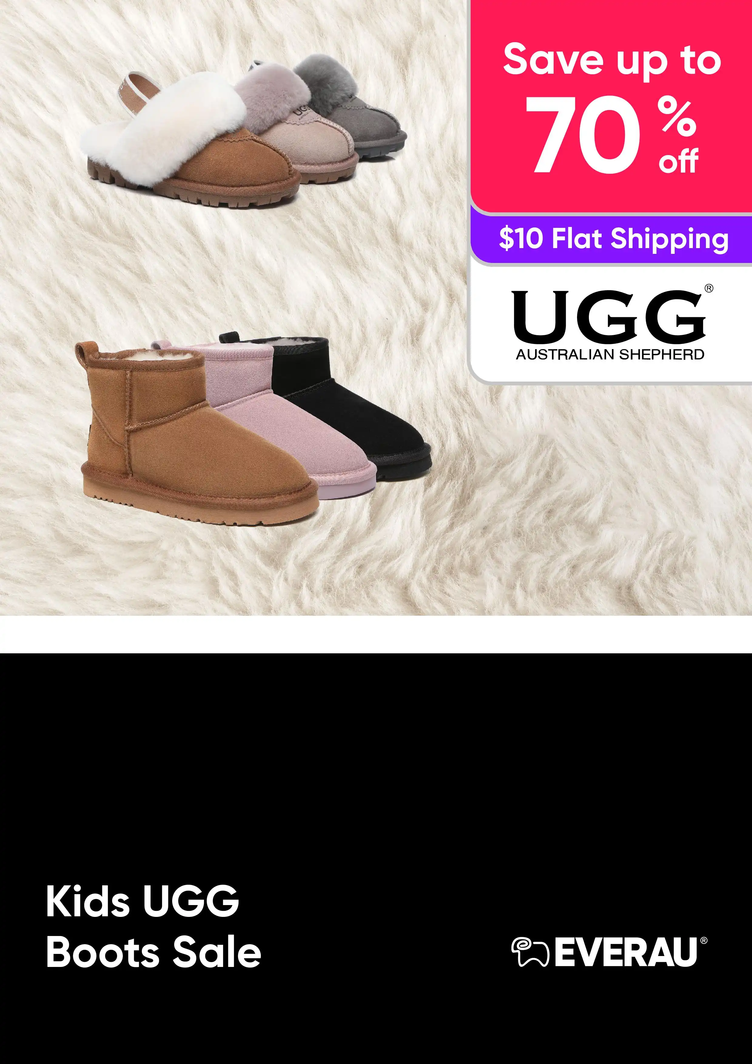 Kids UGG Boots Sale - UGG Australian Shepherd - Save up to 70% off