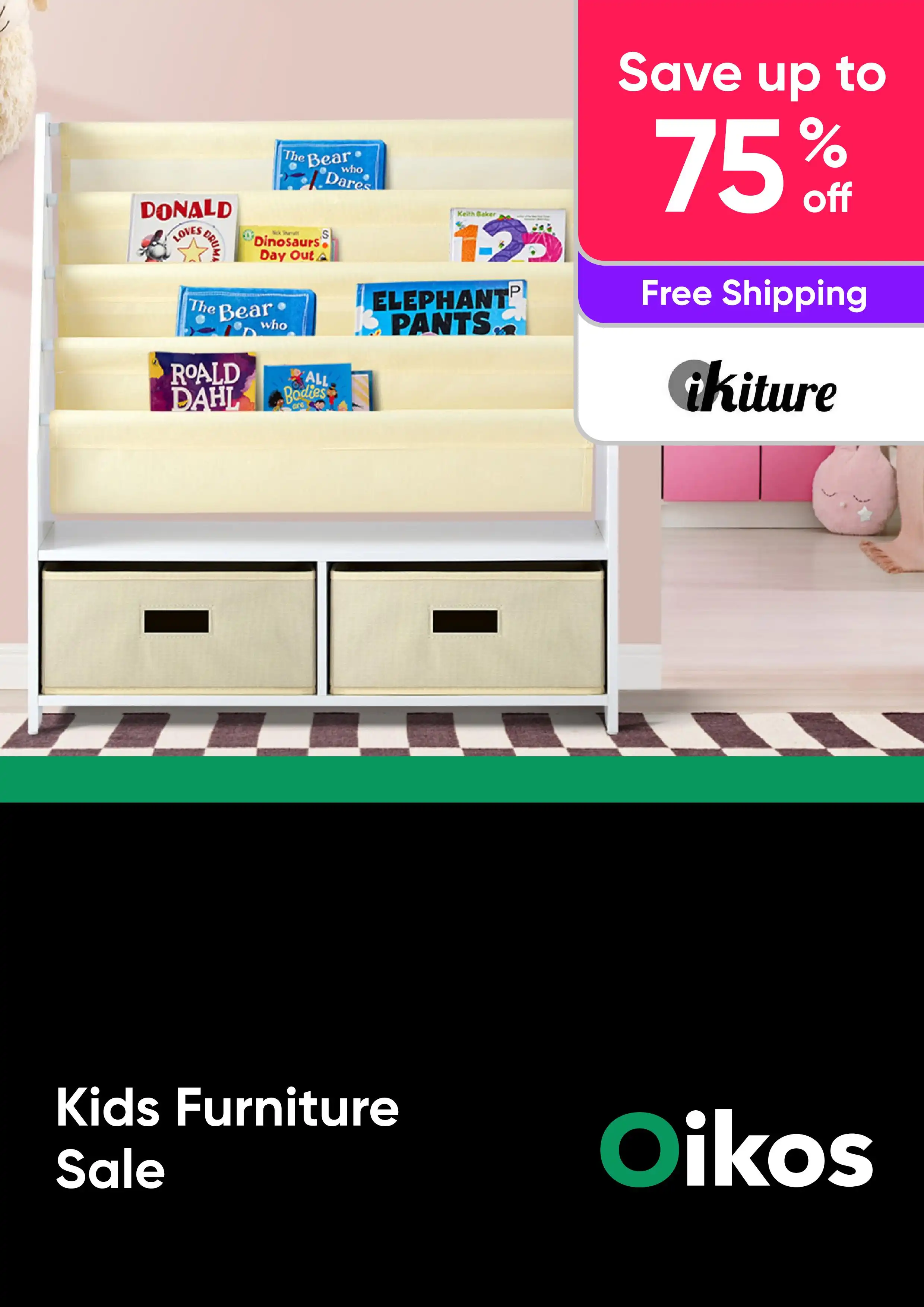 Kids Furniture Sale - Tables, Storage, Chairs and More - Oikiture - Up to 75% Off 