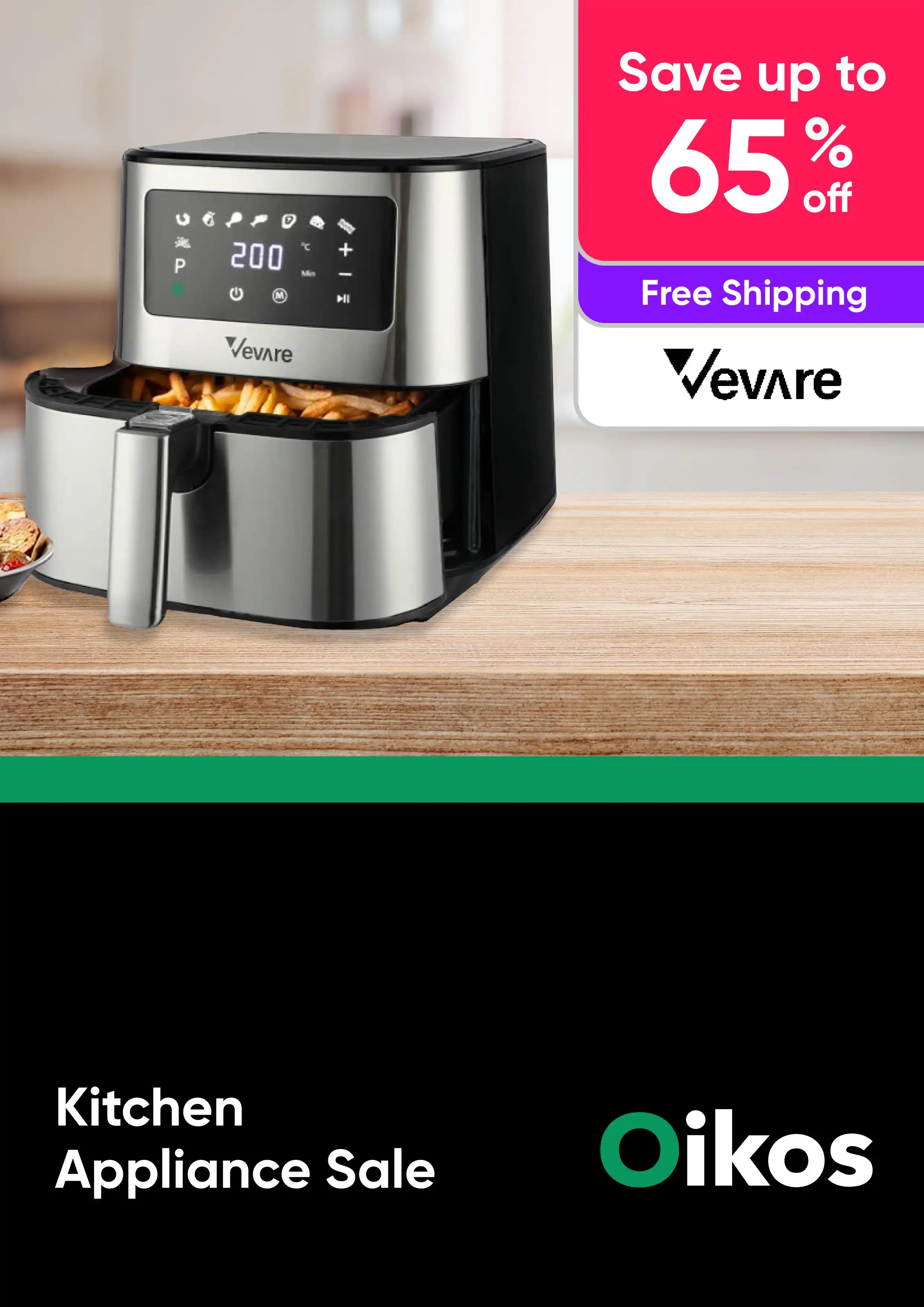 Kitchen Appliance Sale - Air Fryers, Dehydrators and More - Vevare - Up to 65% Off 