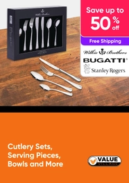 Cutlery Sets, Serving Pieces, Bowls and More - Wilkie Brothers, Bugatti - Up to 50% Off 
