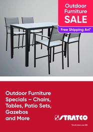 Outdoor Furniture Specials - Chairs, Tables, Patio Sets, Gazebos and More - NSW
