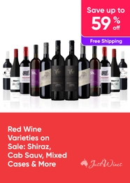 Red Wine Varieties on Sale: Shiraz, Cab Sauv, Mixed Cases & More - Save up to 59% Off