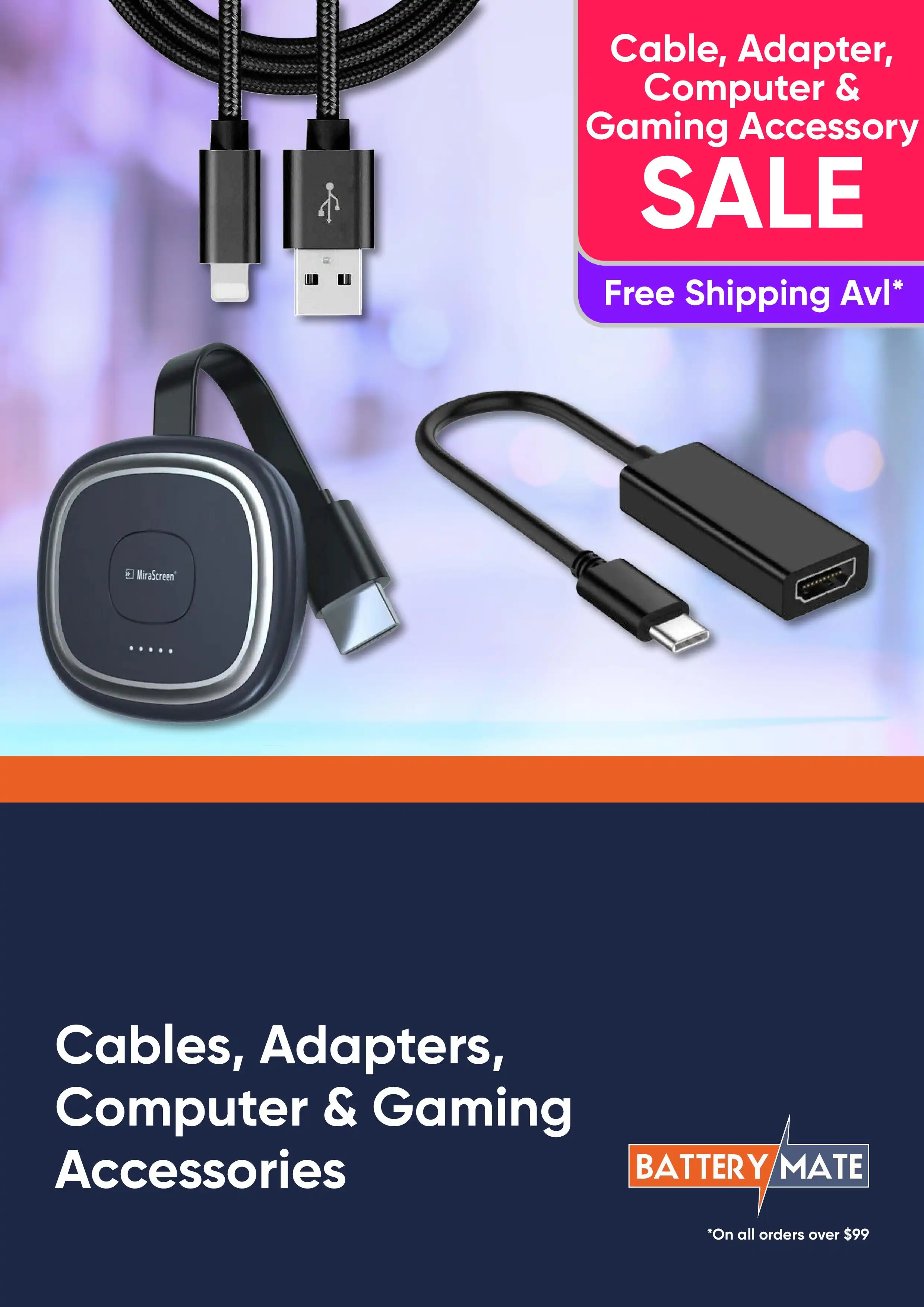 Cables, Adapters, Computer and Gaming Accessories