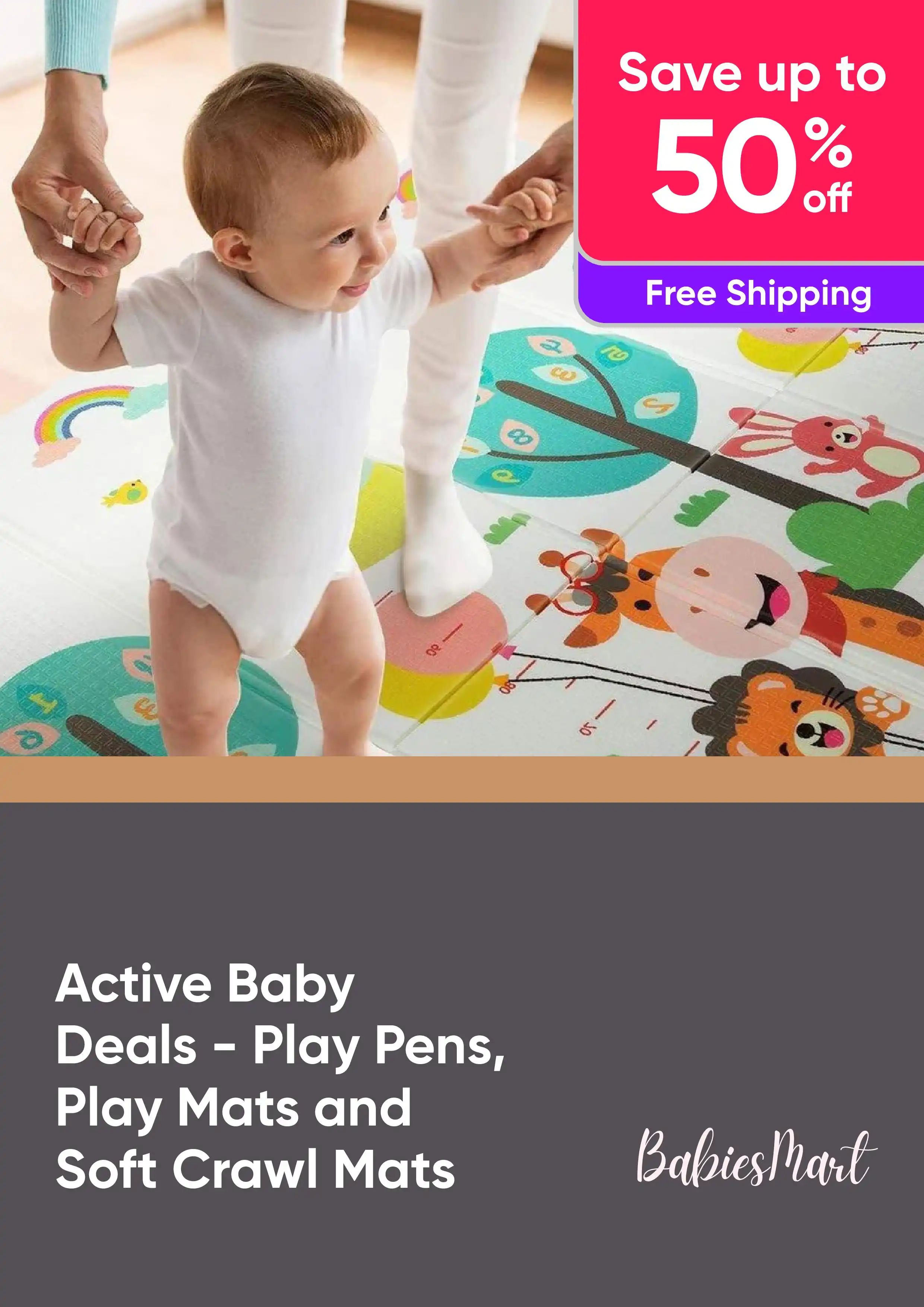 Active Baby Deals - Up to 50% Off Play Pens, Play Mats and Soft Crawl Mats