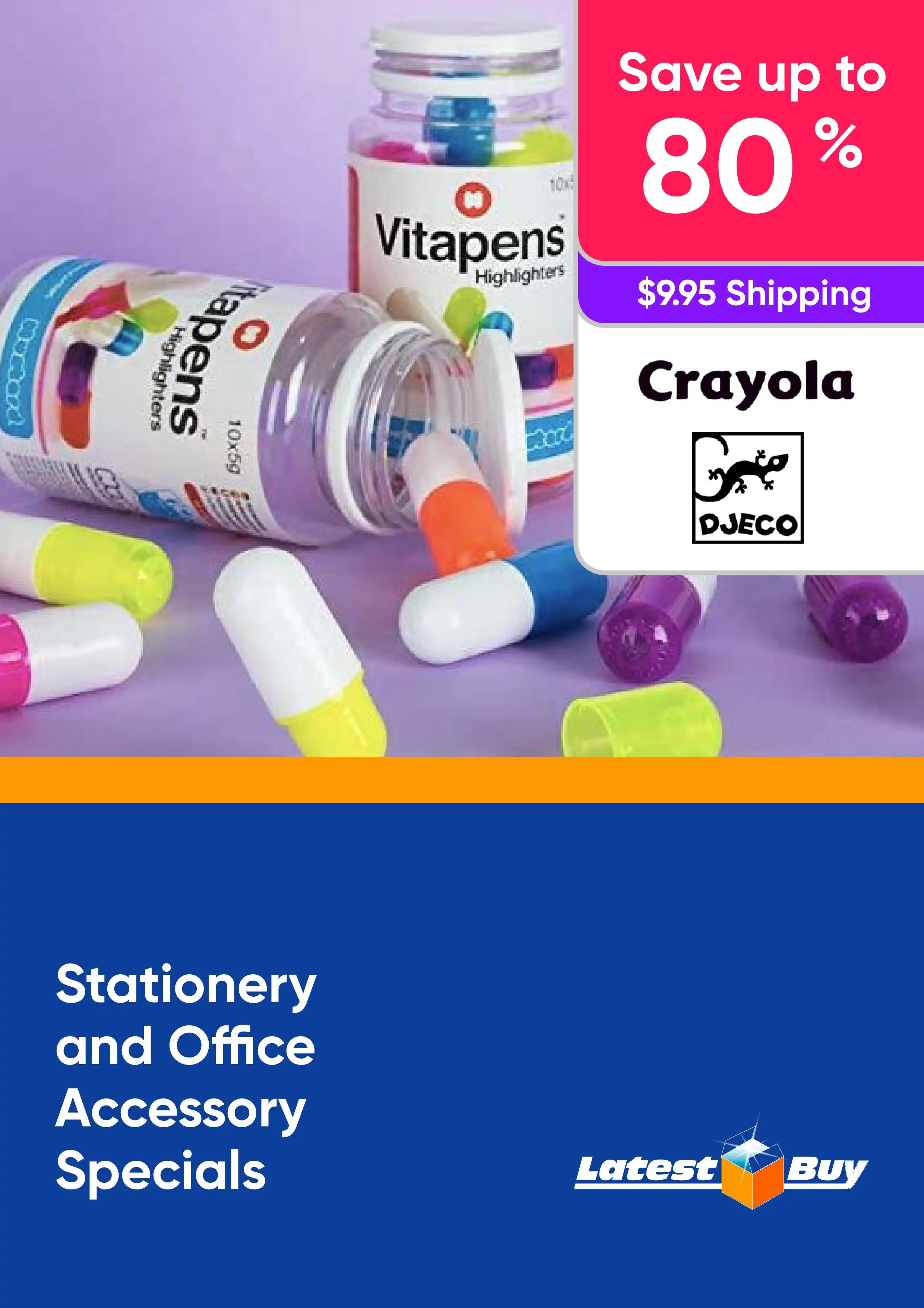 Save Up to 80% Off Stationery and Office Accessories
