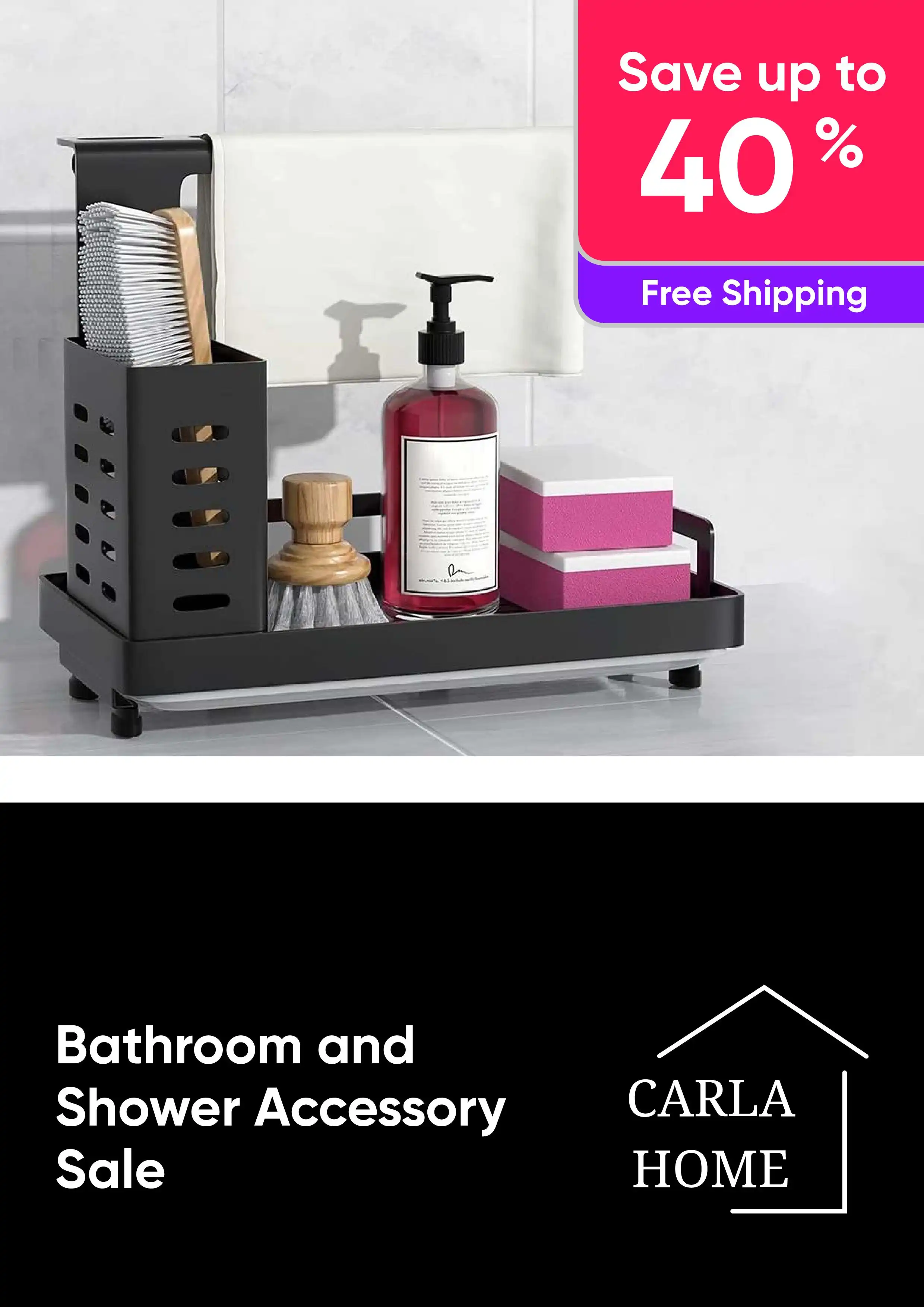Save Up to 40% Off A Range of Bathroom and Shower Accessories