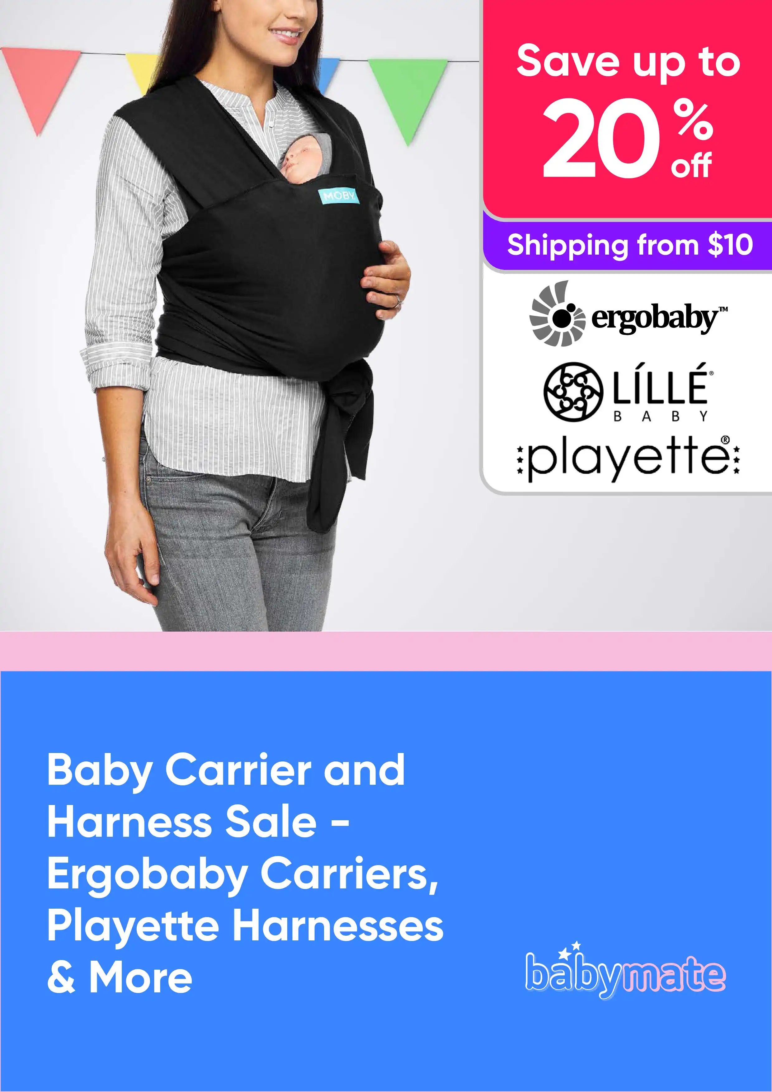 Baby Carriers and Harness on Sale - Shop Ergobaby Carriers, Playette Harnesses