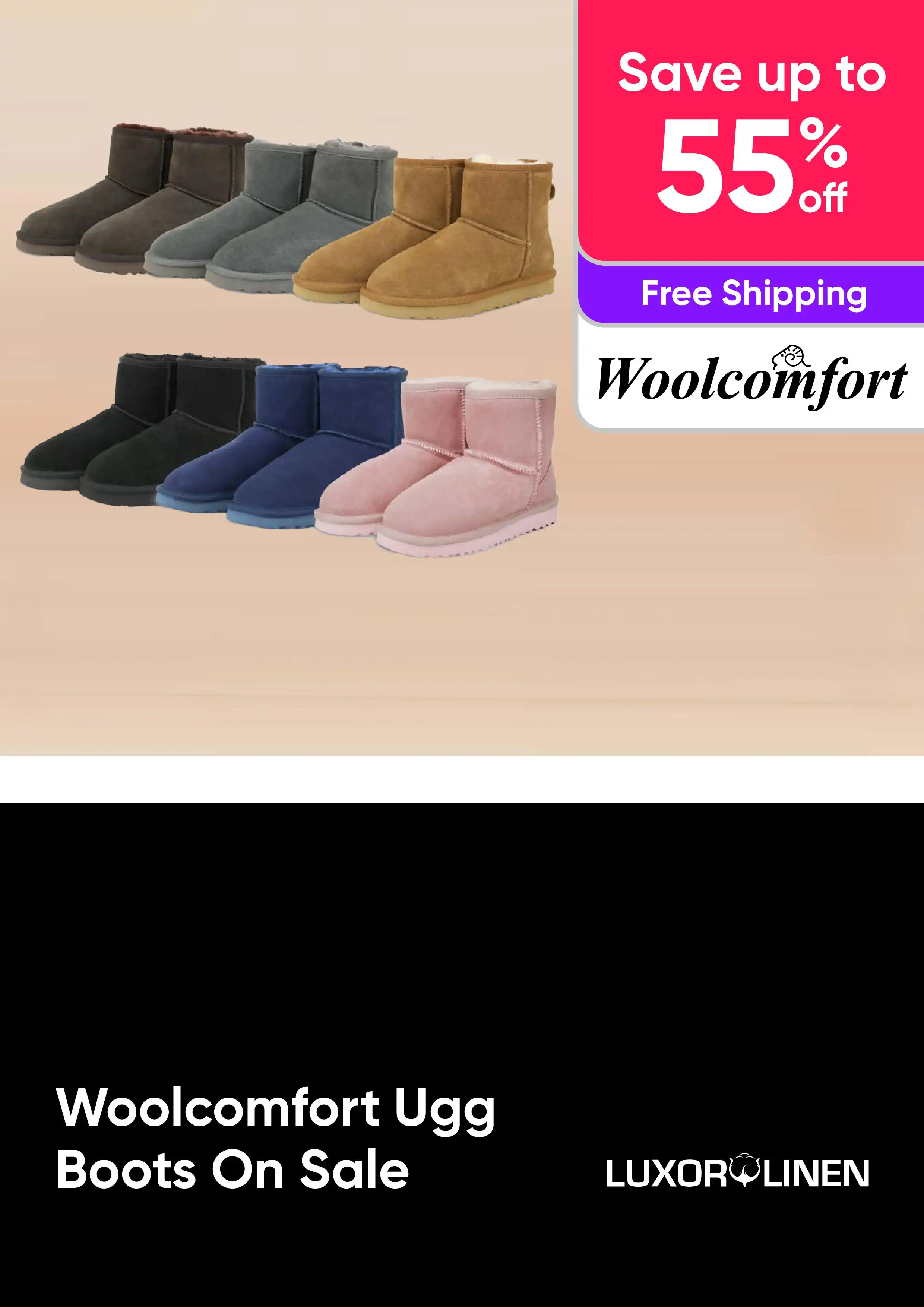 Woolcomfort Ugg Boots On Sale - Save Up to 55% On a Range of Designs