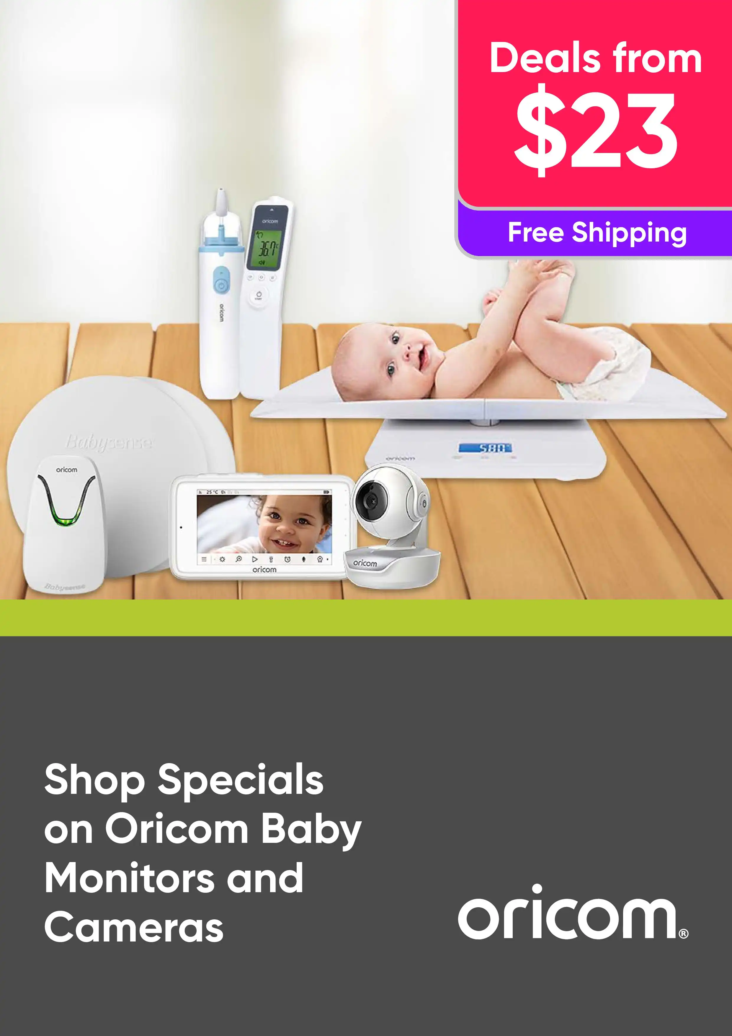 Shop Specials on Oricom Baby Monitors and Cameras