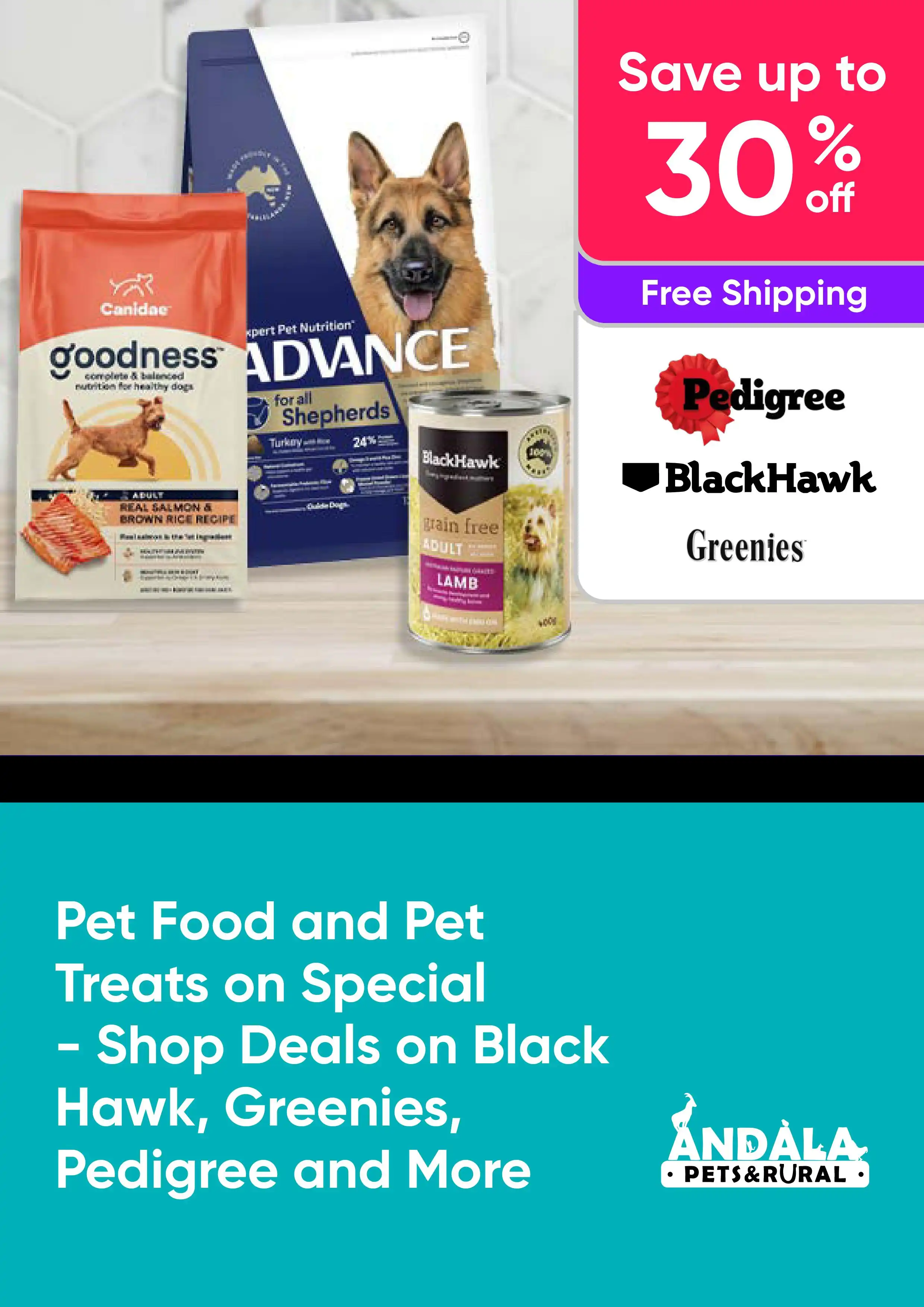 Pet Food and Pet Treats on Special - Shop Deals Up to 30% Off